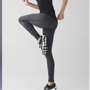 Lululemon Speed Tight IV - Giant Herringbone Black Heathered Black